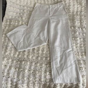 TNA (aritzia) straight leg white pant